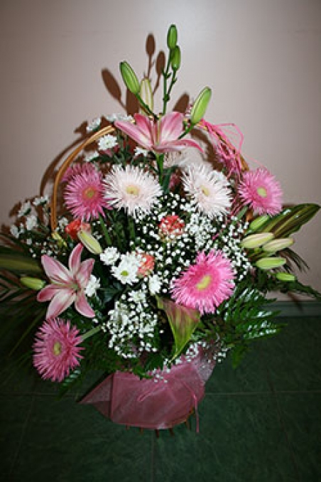 Цветы - Цветочная корзина "Сладкий поцелуй"